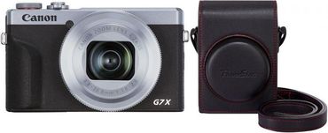 Canon PowerShot G7X Mark III silber+Canon DCC-1880 Tasche