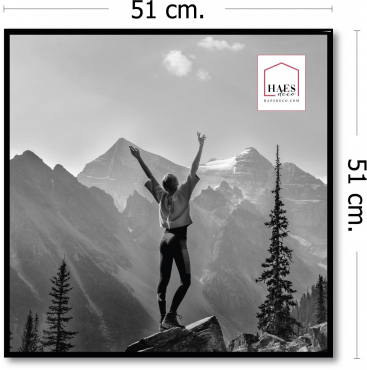 Haes Kunststoffrahmen EF18B Easy Frame 50x50cm schwarz