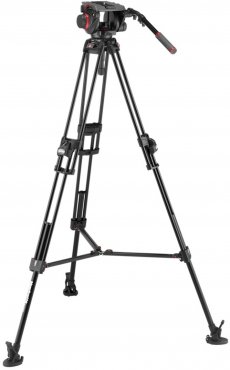 Video head Manfrotto 509 Pro with tripod 645 Fast Twin Alu