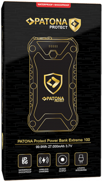 PATONA PROTECT Powerbank Extreme 100 PD65W 27.000mAh kabelloses Laden