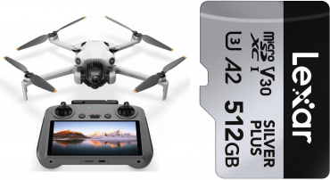 DJI Mini 4 Pro +  Smart Controller (RC 2) + Lexar Silver Plus 512GB