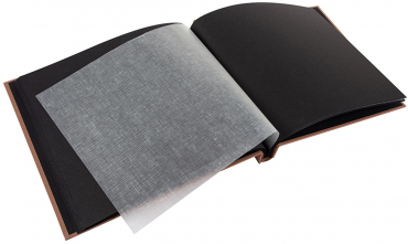 Goldbuch 26719 Schraubalbum Bella Vista Haselnuss schwarze Seiten