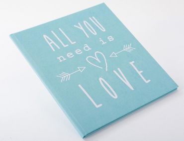 Goldbuch Hochzeitstagebuch All you need is love türkis