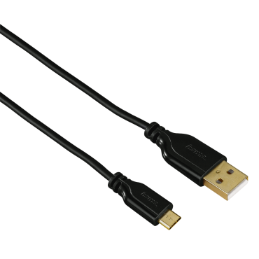 Hama Micro USB cable 074251 A male - Micro B male 0.75m 