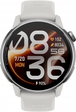 COROS PACE 4 Pro GPS Multisport Watch with Silicone Strap - White