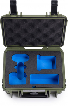 INSTA360 GO 3S 128GB White + B&W Case Typ 500 braun/grün