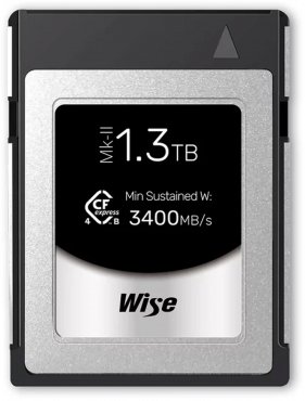 Wise CFexpress 4.0 Type B Pro 1.3TB 3400MB/s Mk-II