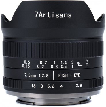 7Artisans 7,5mm f2,8 II Fisheye Fuji X-Mount