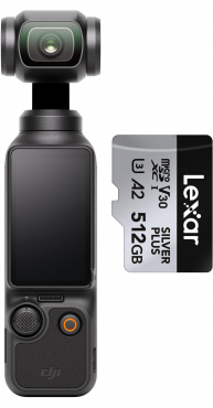 DJI Osmo Pocket 3 Creator Combo + Lexar Silver Plus microSDXC 512GB