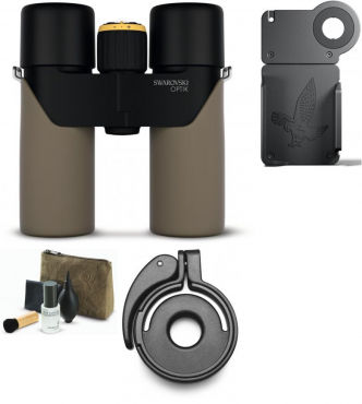 Swarovski CL Companion 10x30 Safari Brown Starter Kit for Wildlife Viewing