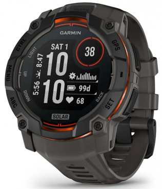 Garmin Instinct® 3 50mm Solar Carbon Black