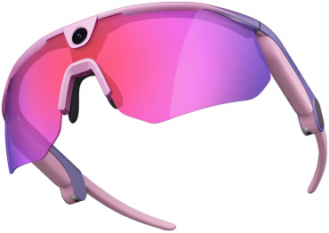 BleeqUp Ranger AI Sports Camera Glasses, Pink