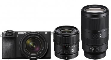 Sony Alpha ILCE-6700 + 18-135mm + 15mm f1,4 G + 70-350mm f4,5-6,3 G