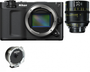 Nikon ZR +Vespid Prime 35mm T2.1 PL/EF + PL an Nikon Z-Mount T Adapter