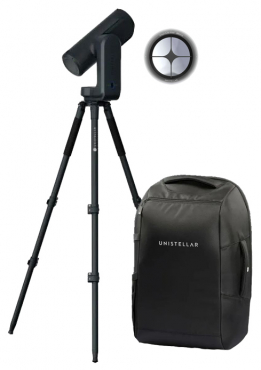 Unistellar Odyssey mit Rucksack und Solar Filter