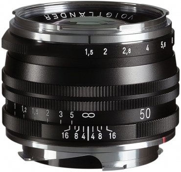 Voigtländer Nokton 50mm f1.5 VM M.C. aspherical silver - Foto Erhardt