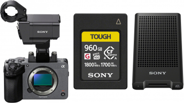 Sony ILME-FX5 + XLR-Griff + CFexpress 960GB Typ A + MRW-G3 Reader