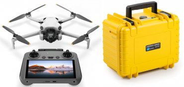 DJI Mini 4 Pro + Smart Controller + B&W Case Typ 2000 gelb