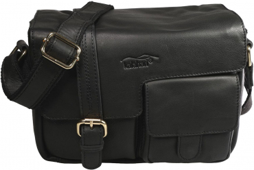 Kalahari KAAMA LS-31 Fototasche Nappaleder schwarz