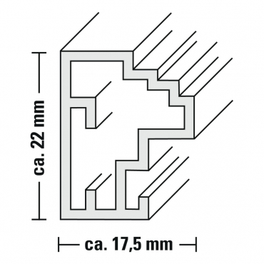 Hama Cadre plastique 175487 Livelli 13x18 noyer