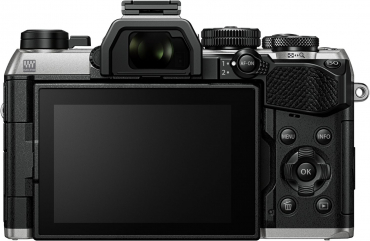 OM SYSTEM OM-5 II silver + 14-150mm II + Peter Hadley BLS-5 battery
