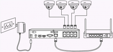 Reolink NVS8-8MB4 PoE System Videoüberwachungskit
