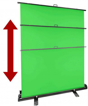 StudioKing Roll-Up Green Screen FB-150200FG 150x200 cm Chroma Grün