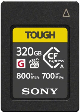 Sony CFexpress 320GB Type A 800MBs / 700 MBs