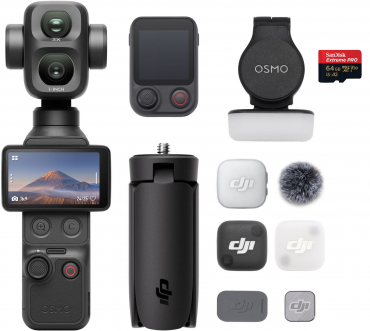 DJI Osmo Pocket 4P Vlog Combo + SanDisk Extreme Pro 64GB 200MB/s V30