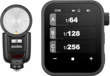 Godox V1 Pro F Round Flash Fujifilm + Godox X3 Transmitter