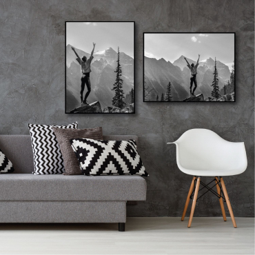 Haes cadre plastique EF19B Easy Frame 60x80cm noir