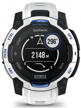 Garmin Instinct® 3 45mm Solar Schwarz Steinweiß