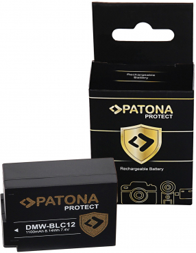 PATONA Dual USB Ladegerät + 2x Akku DMW-BLC12