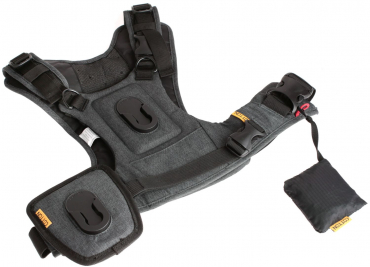 Cotton Carrier CCS G3 Harness Bino und Kamera charcoal