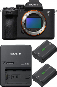 Sony Alpha ILCE-7 V + chargeur BC-QZ1 + 2x batterie NP-FZ100