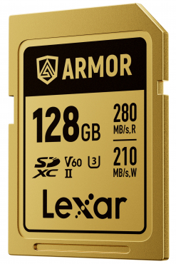 Lexar SDXC Pro Gold Series ARMOR UHS-II 128GB V60