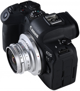 LAOWA 15mm f5 Cookie FF für Canon RF, silber