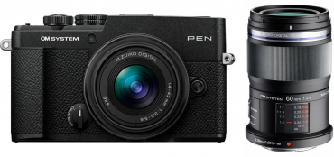 OM System PEN + 14-42mm III Black + M. Zuiko ED 60mm f/2.8 MFT