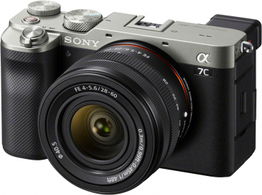 Sony ILCE-7C silber + 28-60mm + SmallRig 3212 Cage