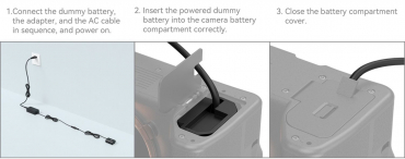 SmallRig 4269B NP-FZ100 Dummie-Batterie mit Netzadapter
