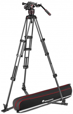 Nitrotech 608 Carbon VIdeo tripod with floor spreader