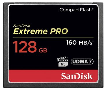 SanDisk Compact Flash Extreme Pro 128GB - 6015625 SanDisk Compact Flash Extreme Pro 128GB