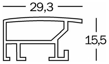 Walther AL130D Aluline Aluminiumrahmen 21x29.7cm stahl