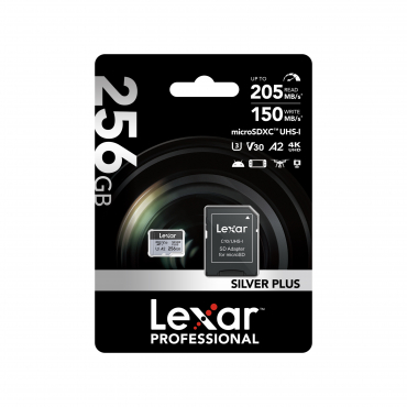 Lexar microSDXC Silver Plus UHS-I 256GB V30