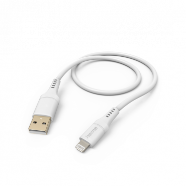 Hama Charging cable Flexible USB/Lightning 1.5m white