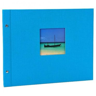 Goldbuch Schraubalbum Bella Vista Türkis 28 973 schwarze Seiten 39x31