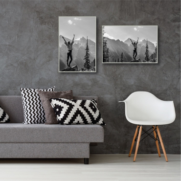 Haes Kunststoffrahmen EF9S Easy Frame 40x60cm silber