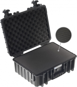 B&W Case Type 5000 SI black with foam insert