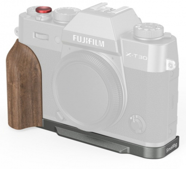 SmallRig 5668 L Plate with Wooden Handle Fuji X-T30 I/II/III charcoal