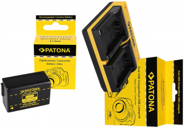PATONA Chargeur double + 2x batterie DMW-BMB9